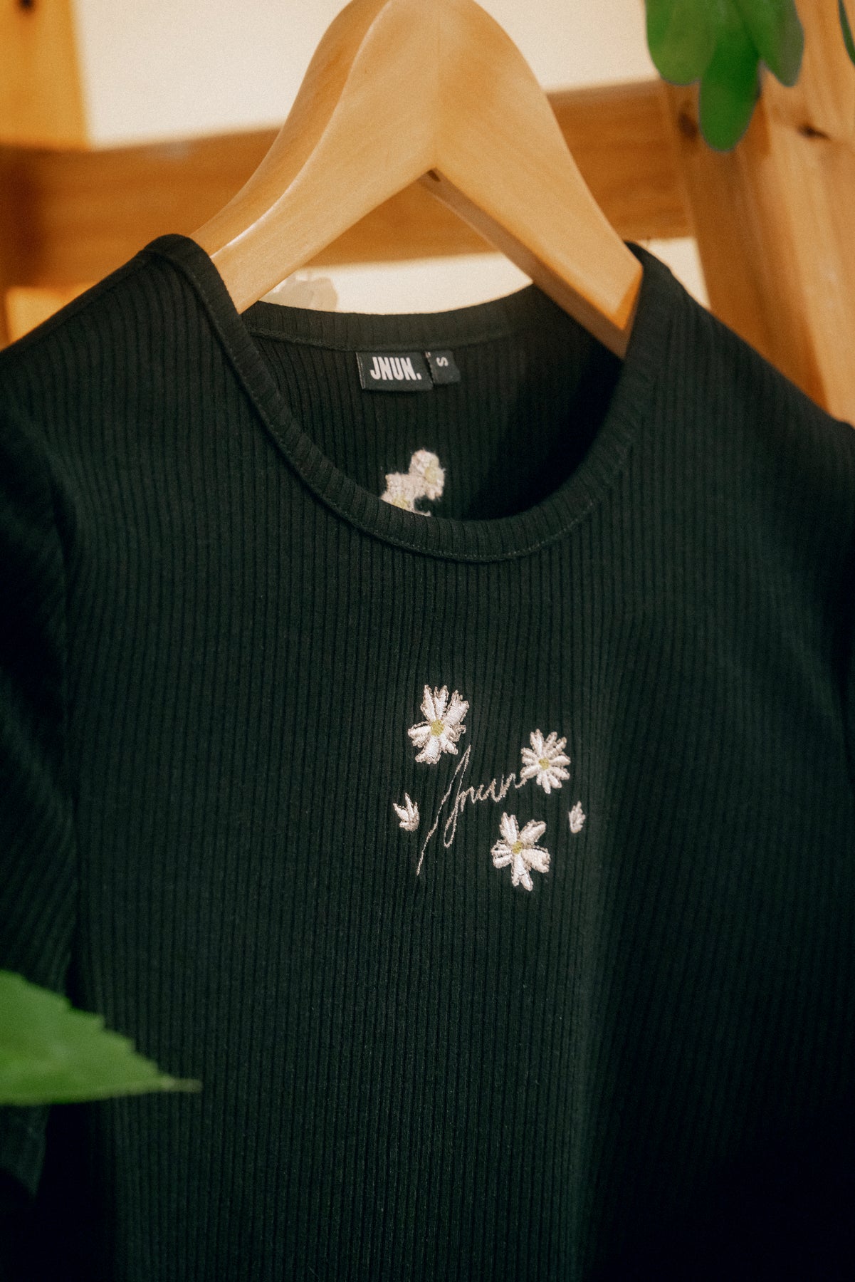 JNUN Ribbed Floral Lpgp Mini Tee