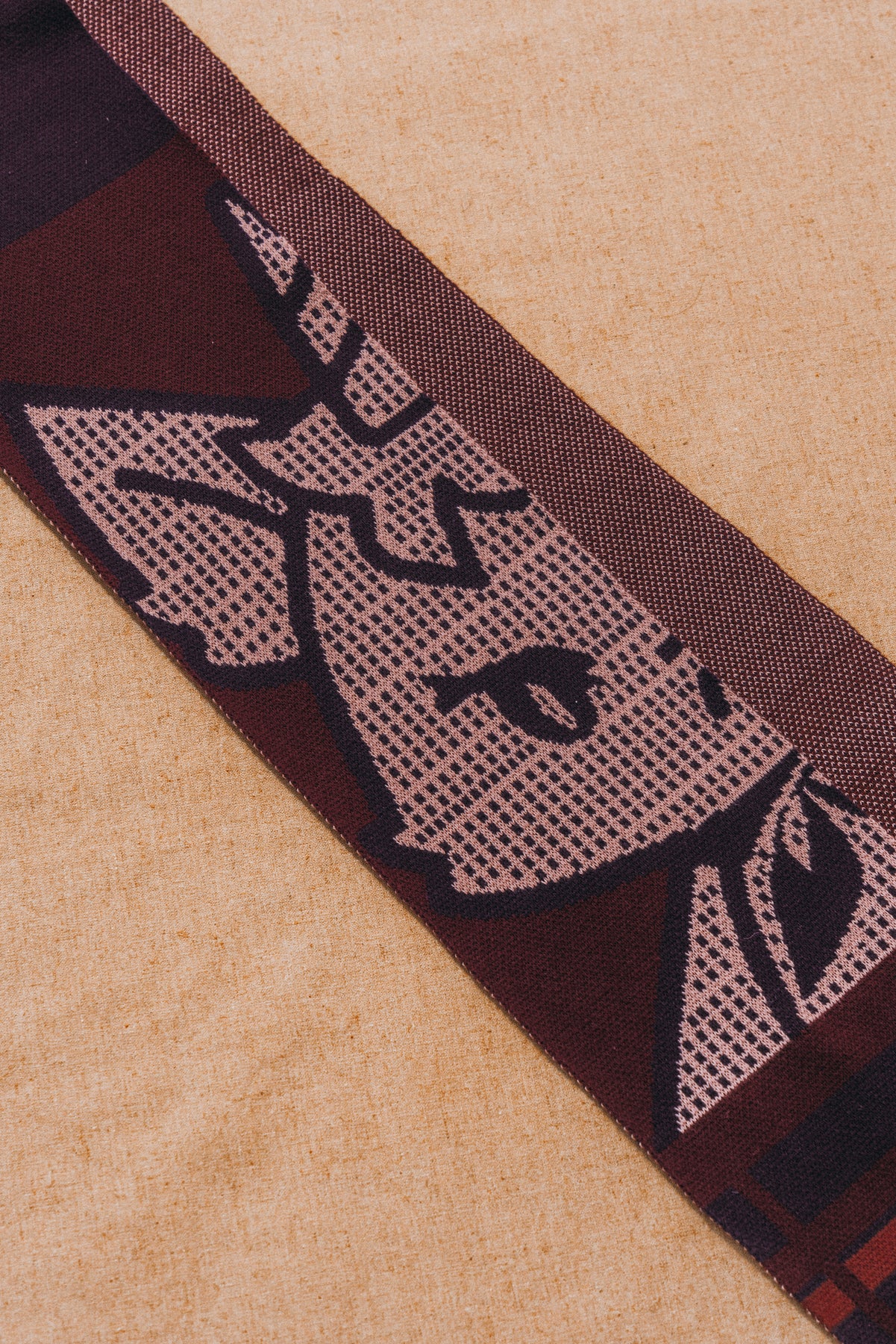 JNUN JACQUARD KNIT SCARF