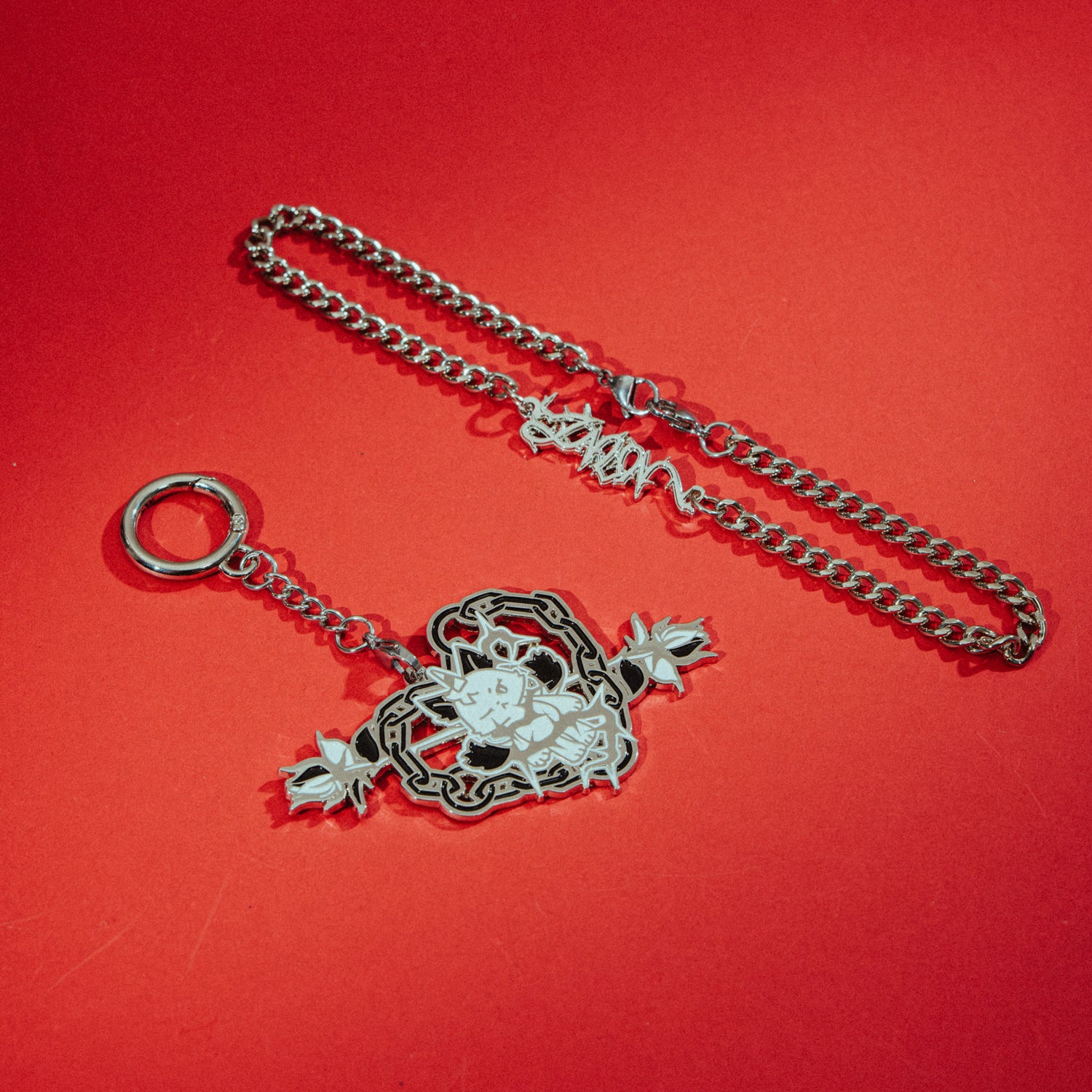 <Tied Thorns Nunu>  KEYCHAIN & NECKLACE SET