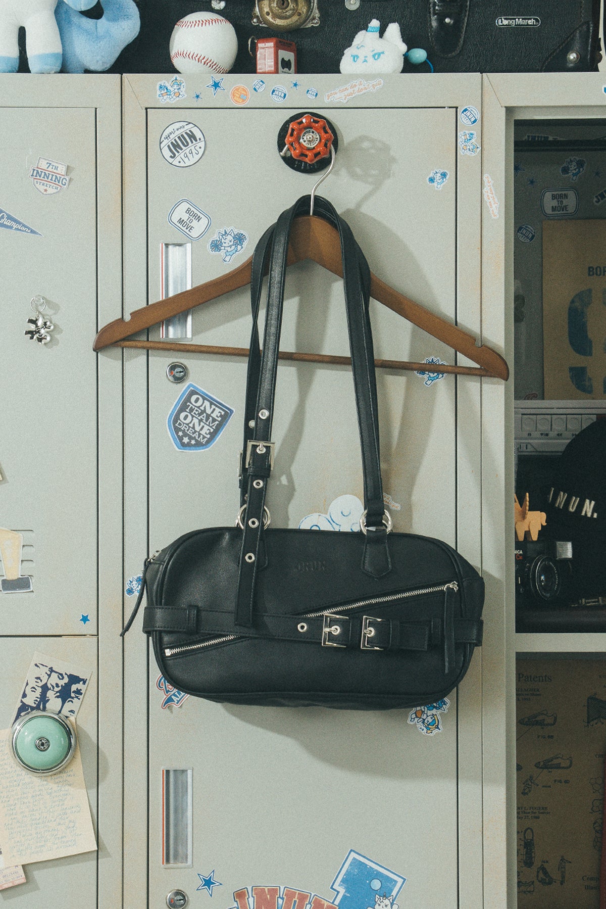 JNUN. LEATHER TOP HANDLE BAG (Pre-order)