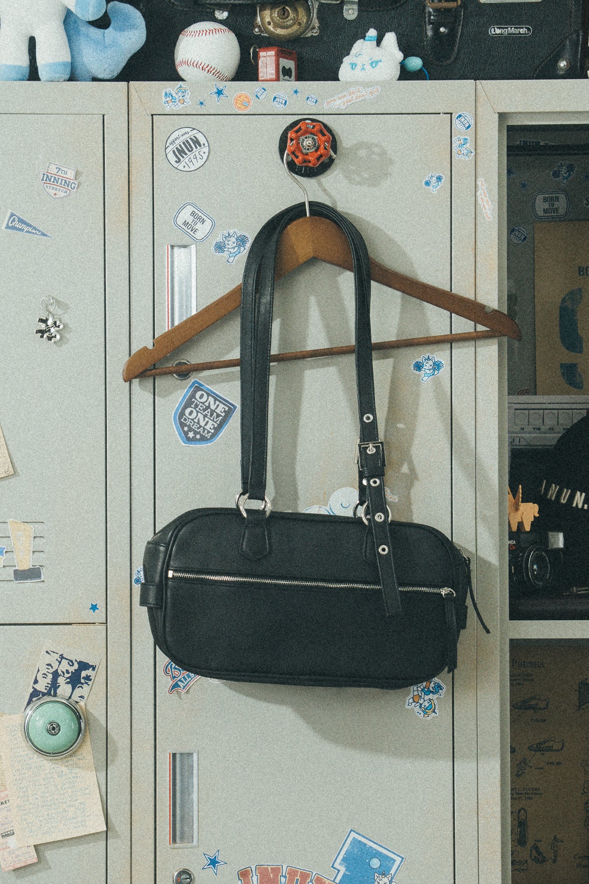 JNUN. LEATHER TOP HANDLE BAG (Pre-order)