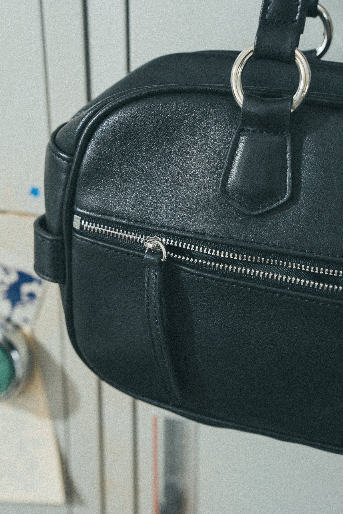 JNUN. LEATHER TOP HANDLE BAG (Pre-order)
