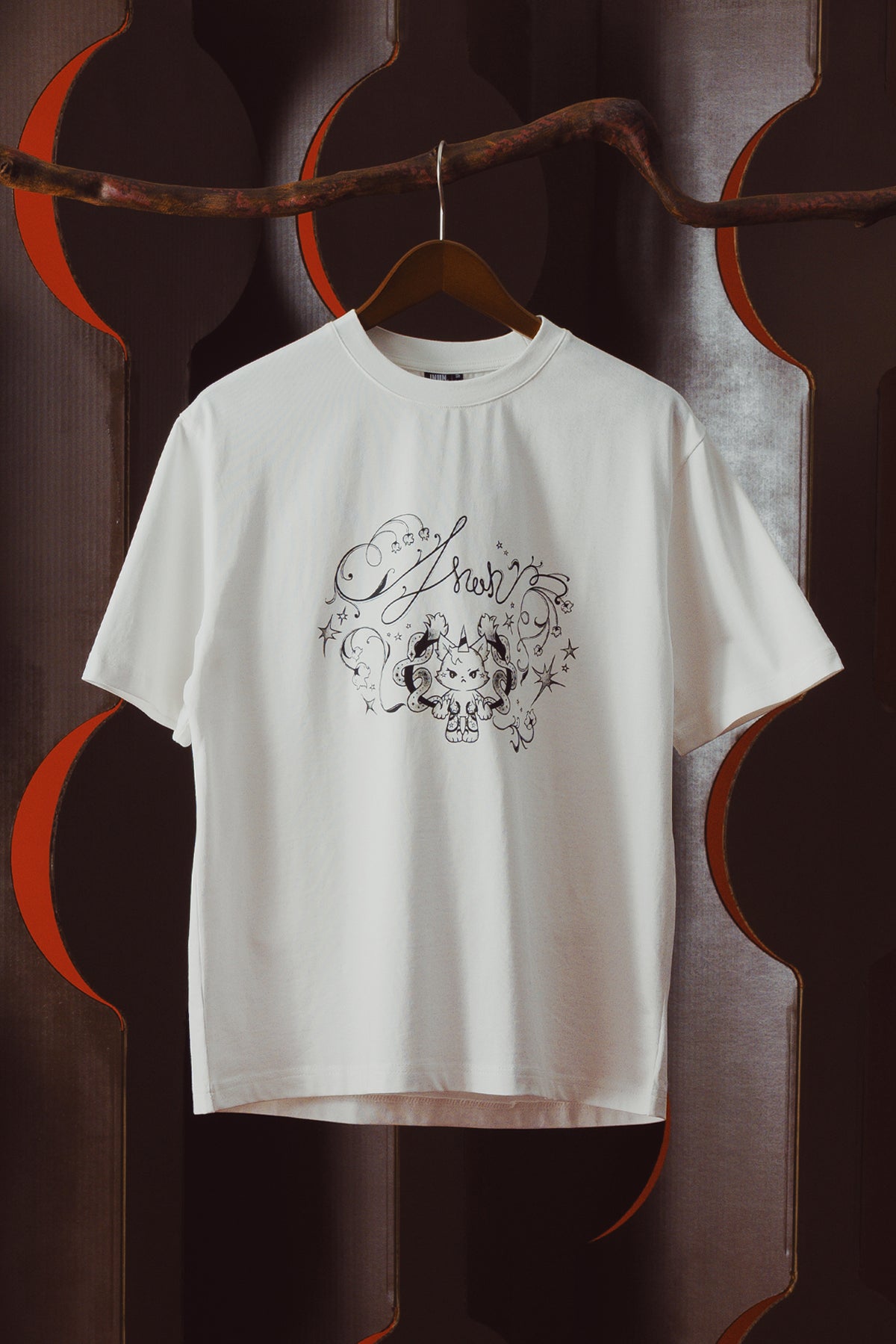 NUNU LACE SCARF TEE (Pre-order)