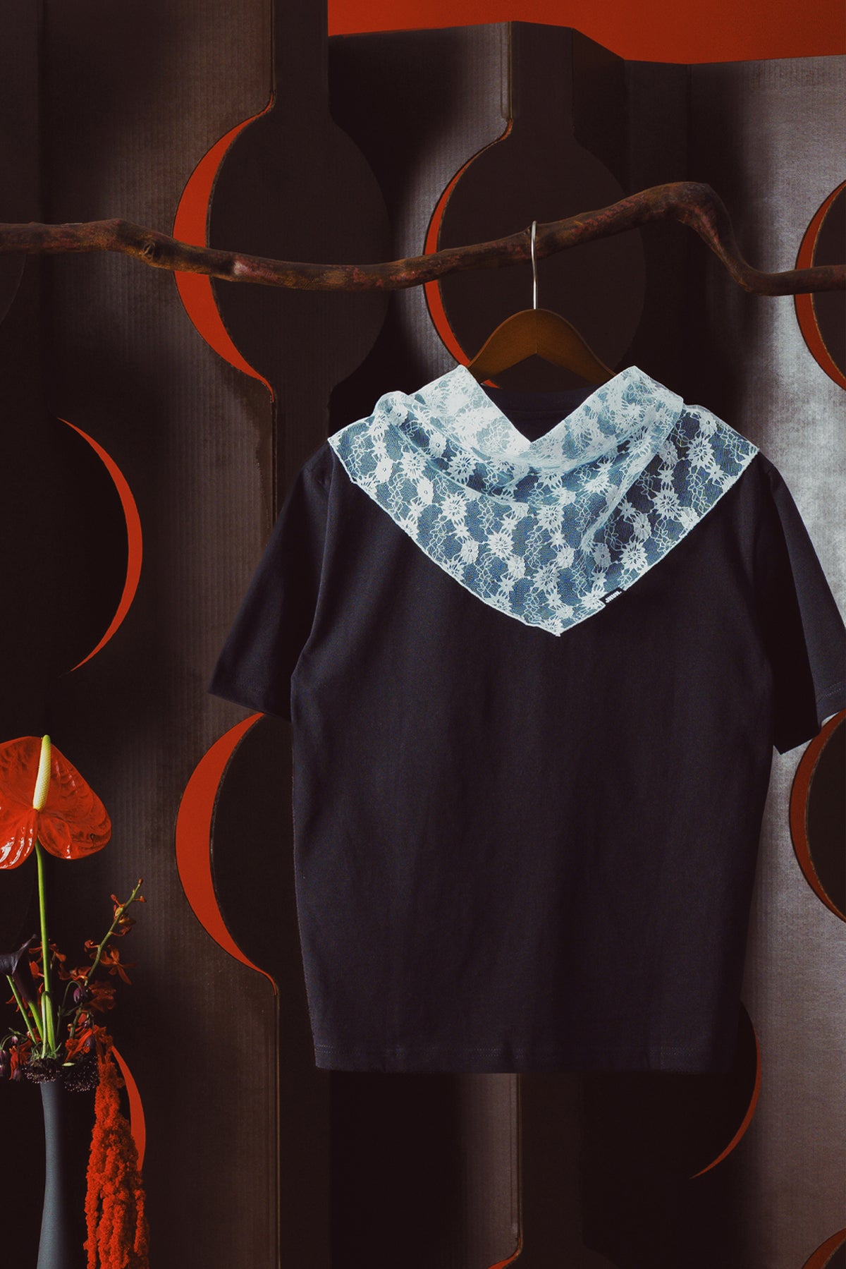 SERPENT LACE SCARF TEE (Pre-order)