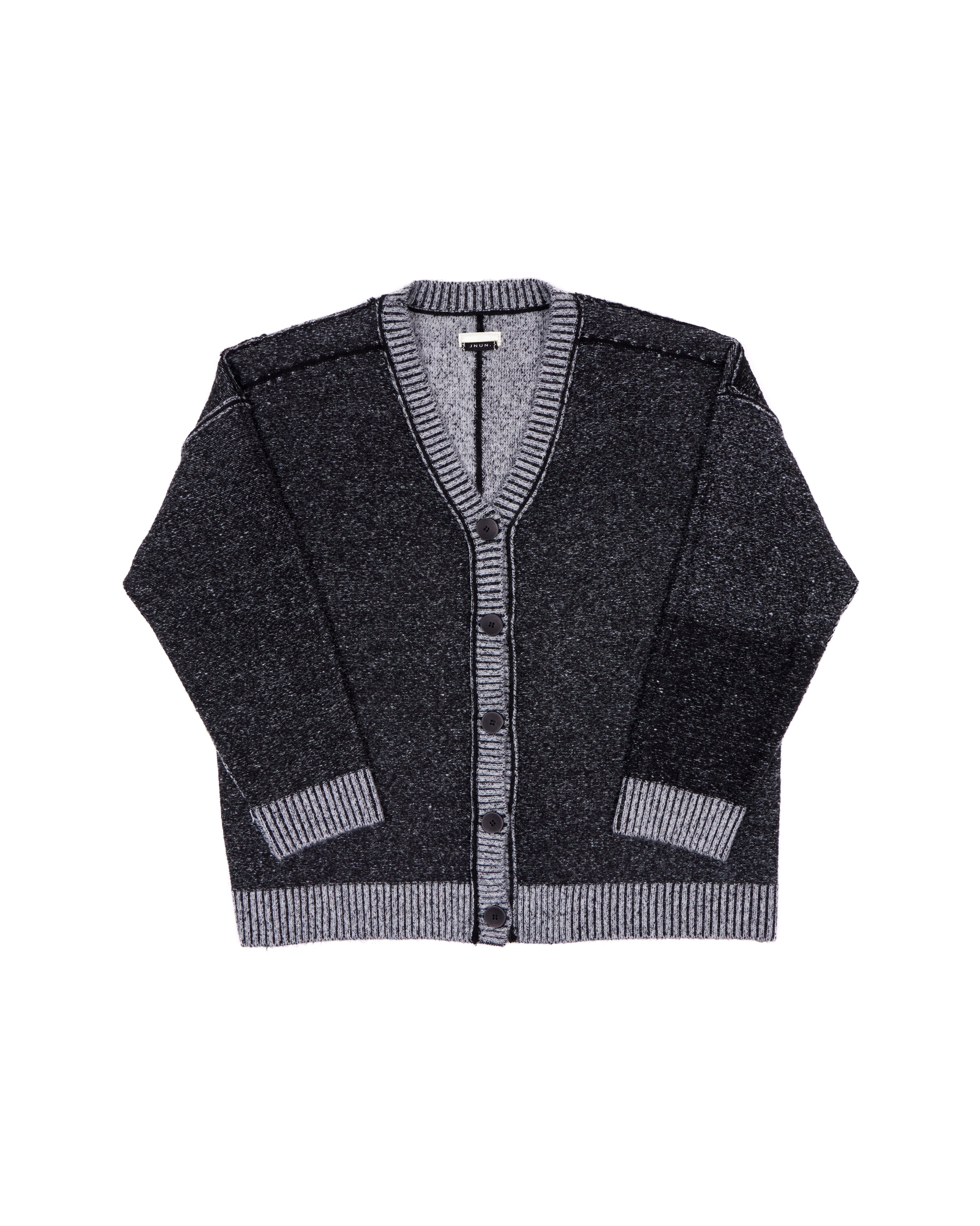 JNUN Bi-colour Reversible Cardigan