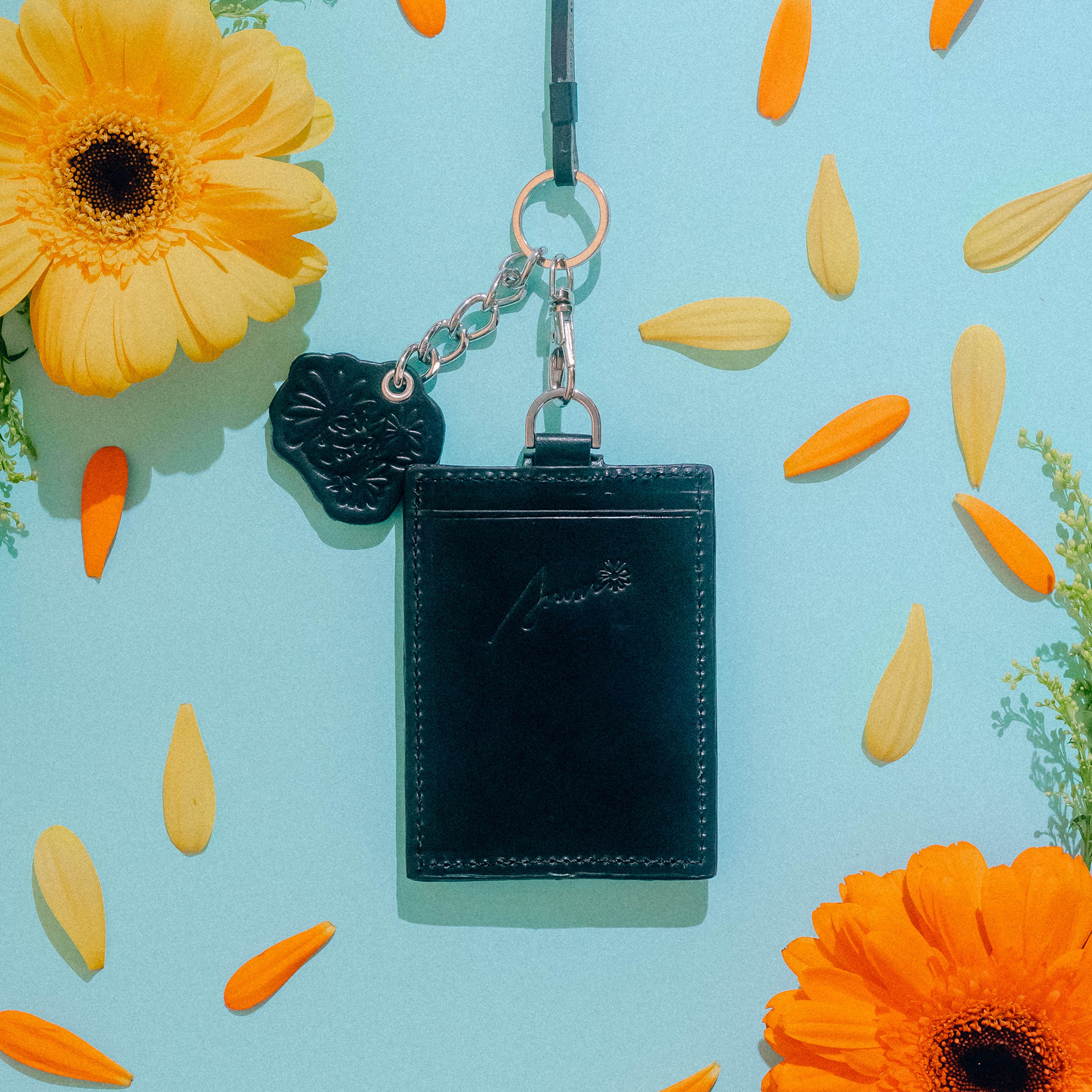 JNUN Floral Logo Card Holder