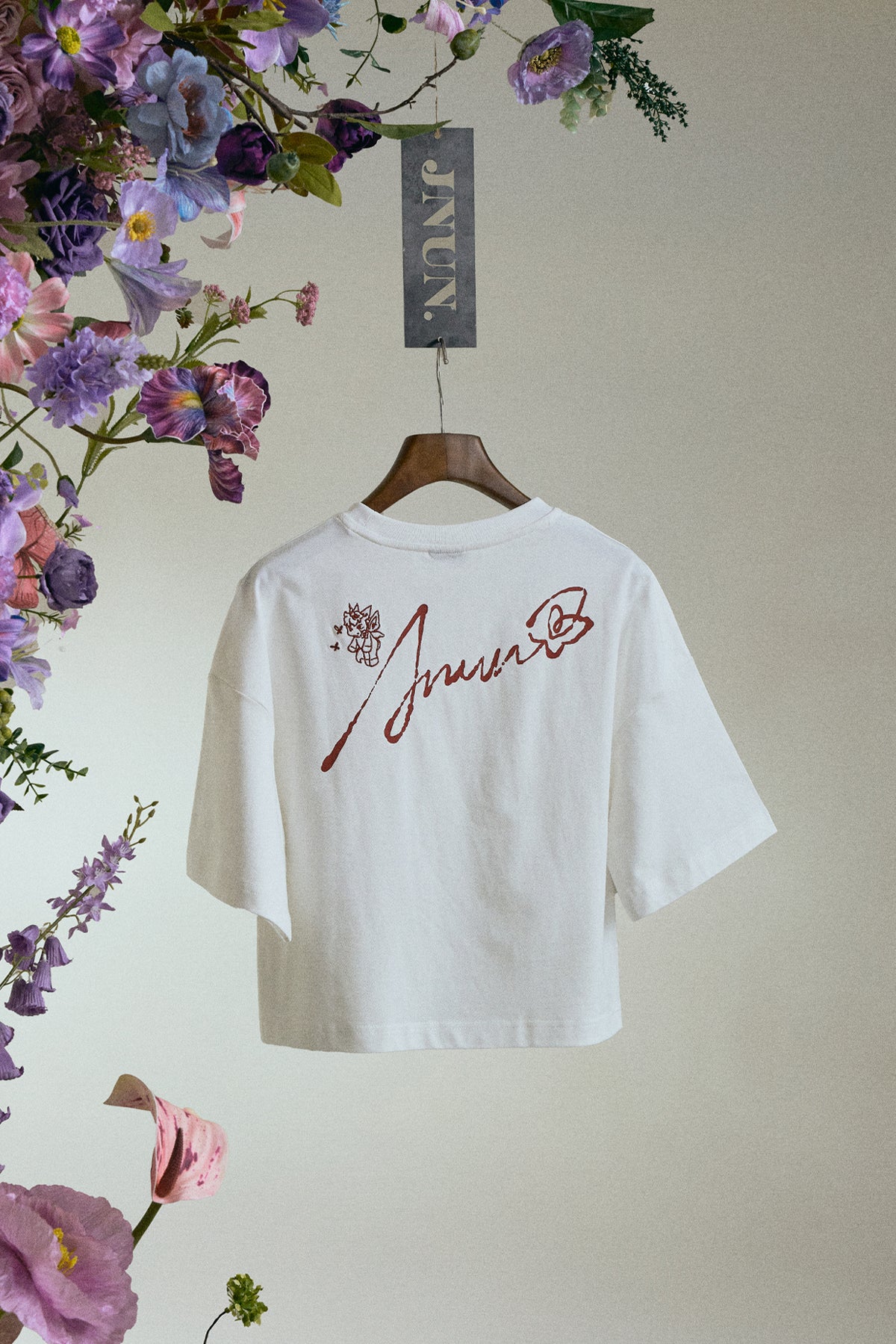 JNUN ROSE CROP TEE(Pre-Order)