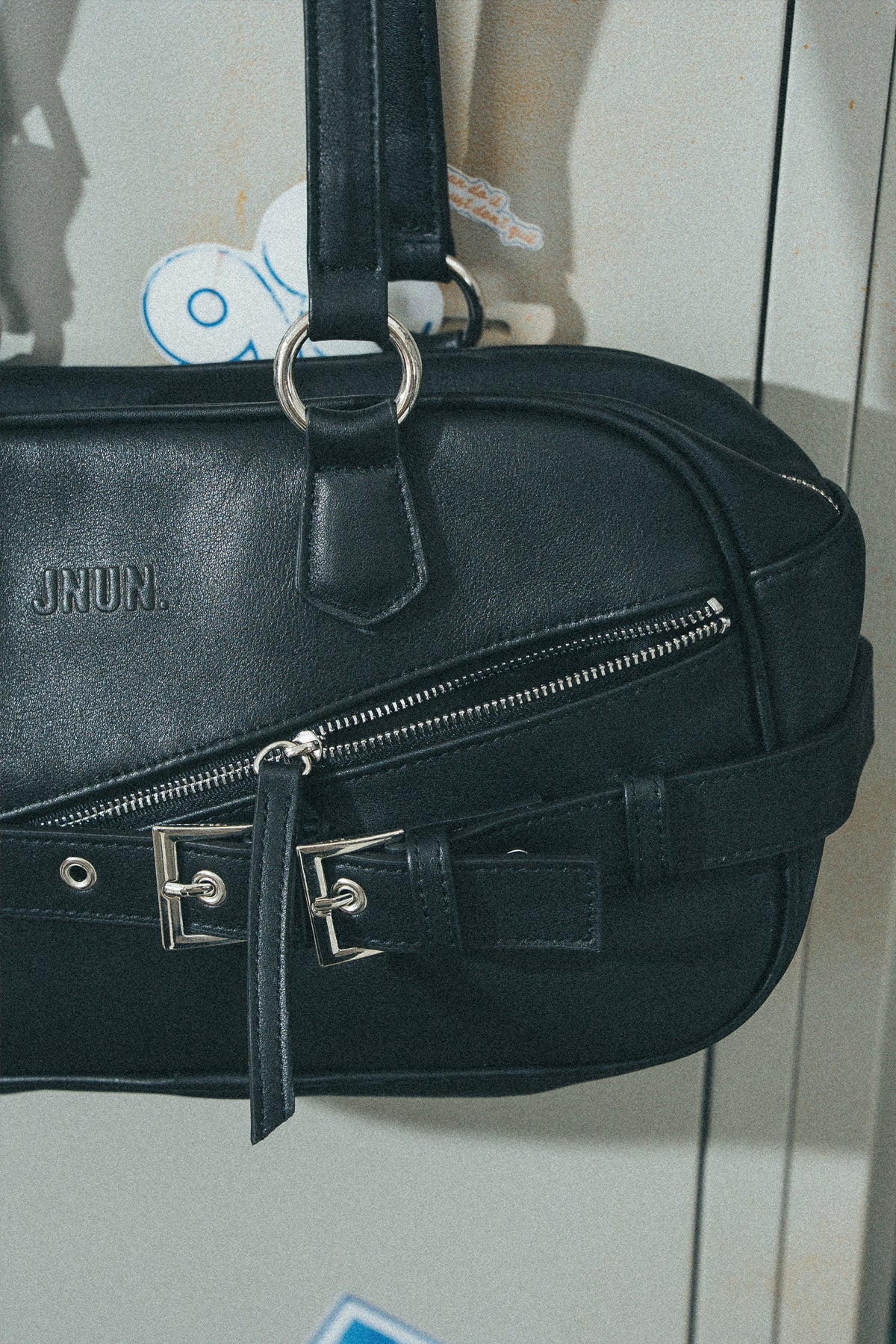 JNUN. LEATHER TOP HANDLE BAG  (Pre-order)
