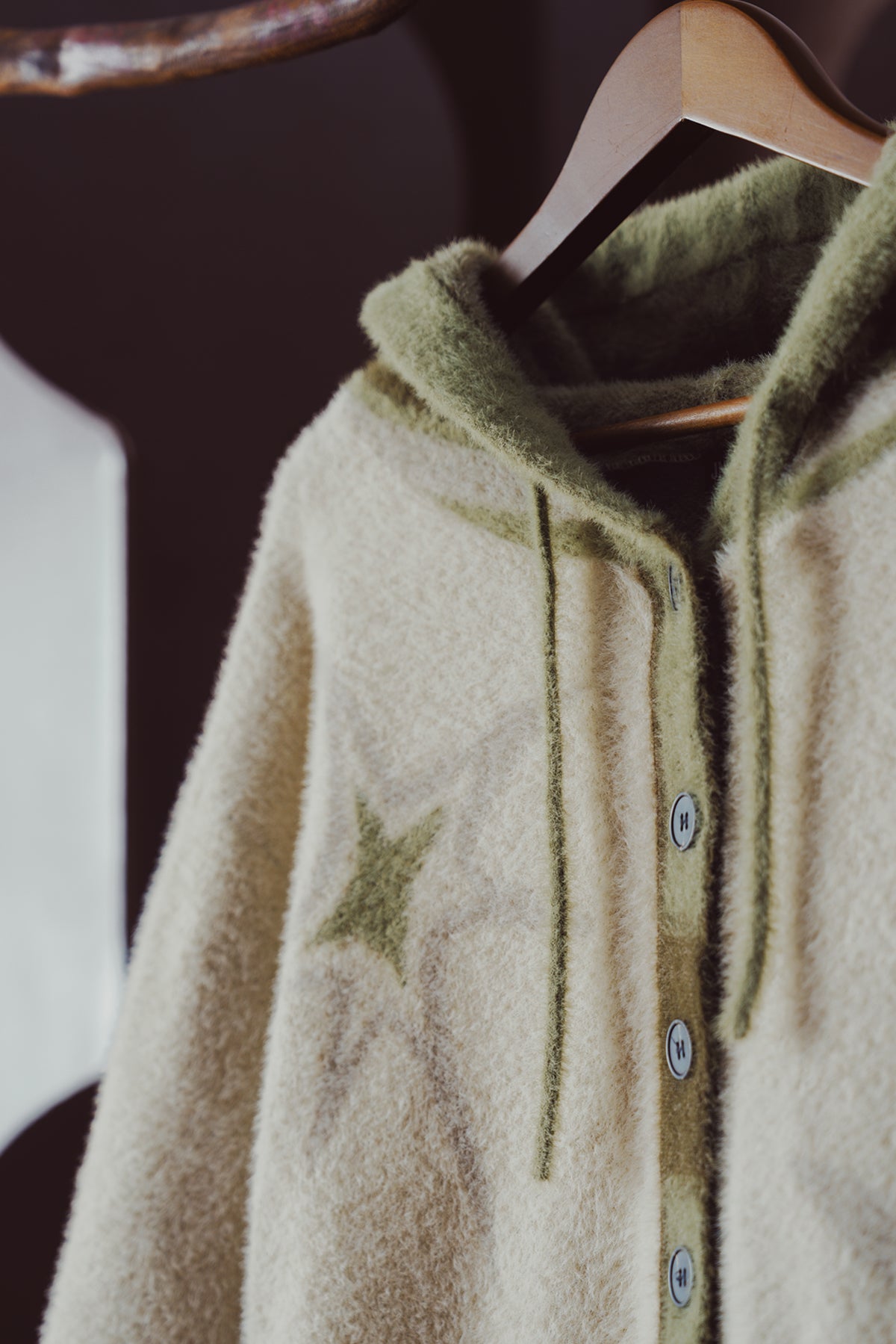 HOODED KNIT CARDIGAN（Pre-order）
