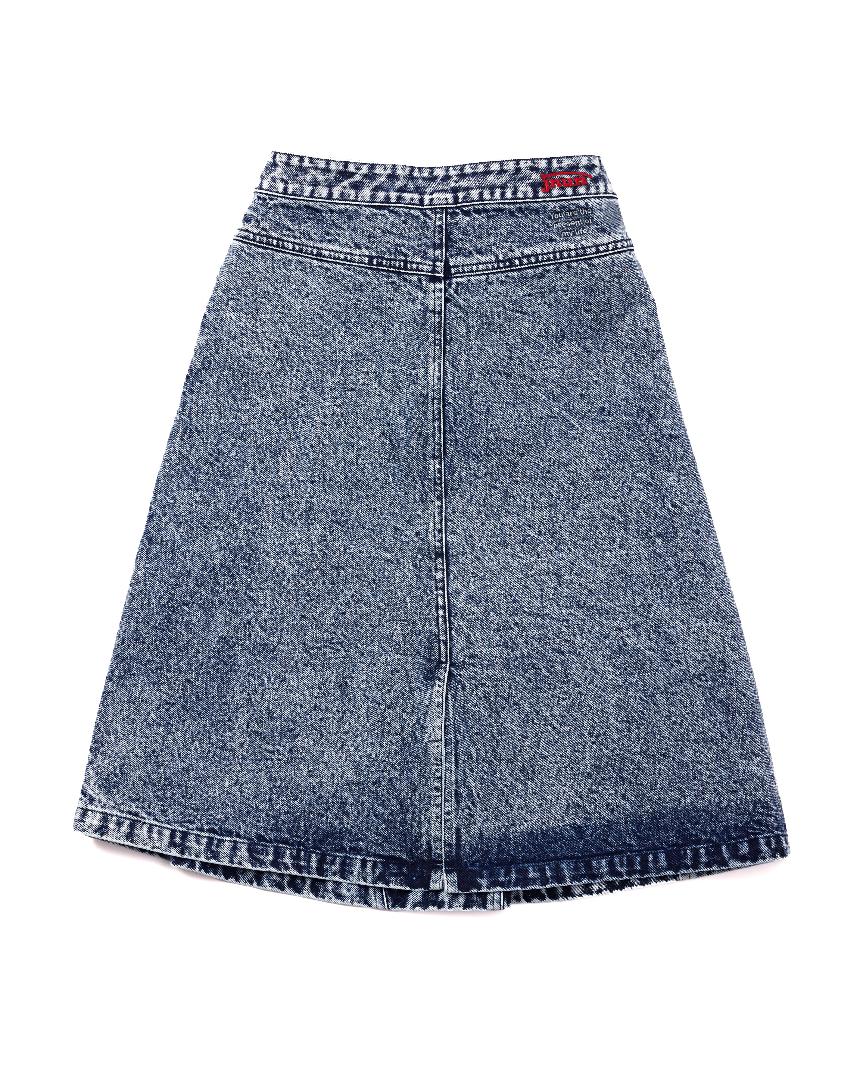 JNUN “You are the present of my life” Denim Skirt