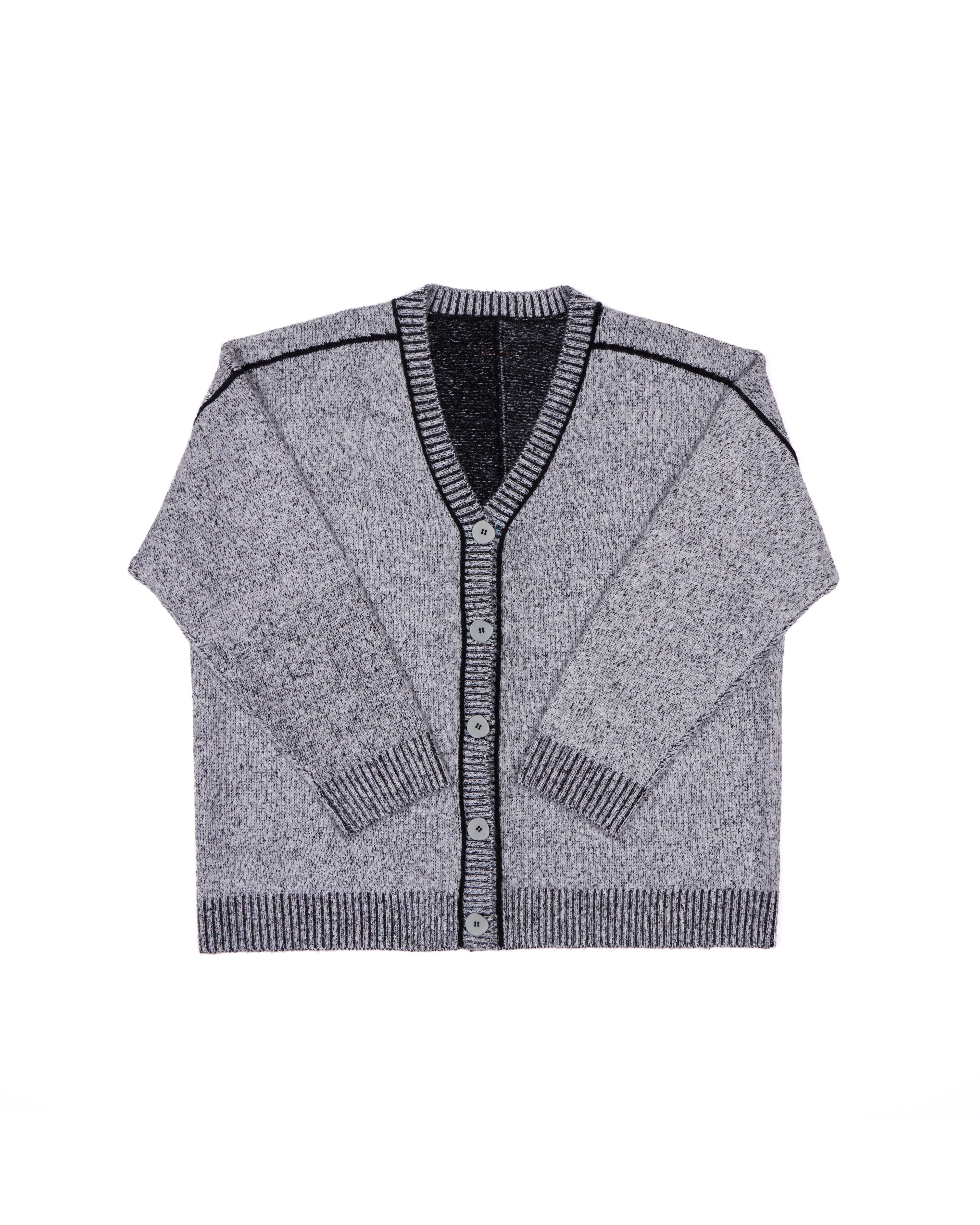 JNUN Bi-colour Reversible Cardigan