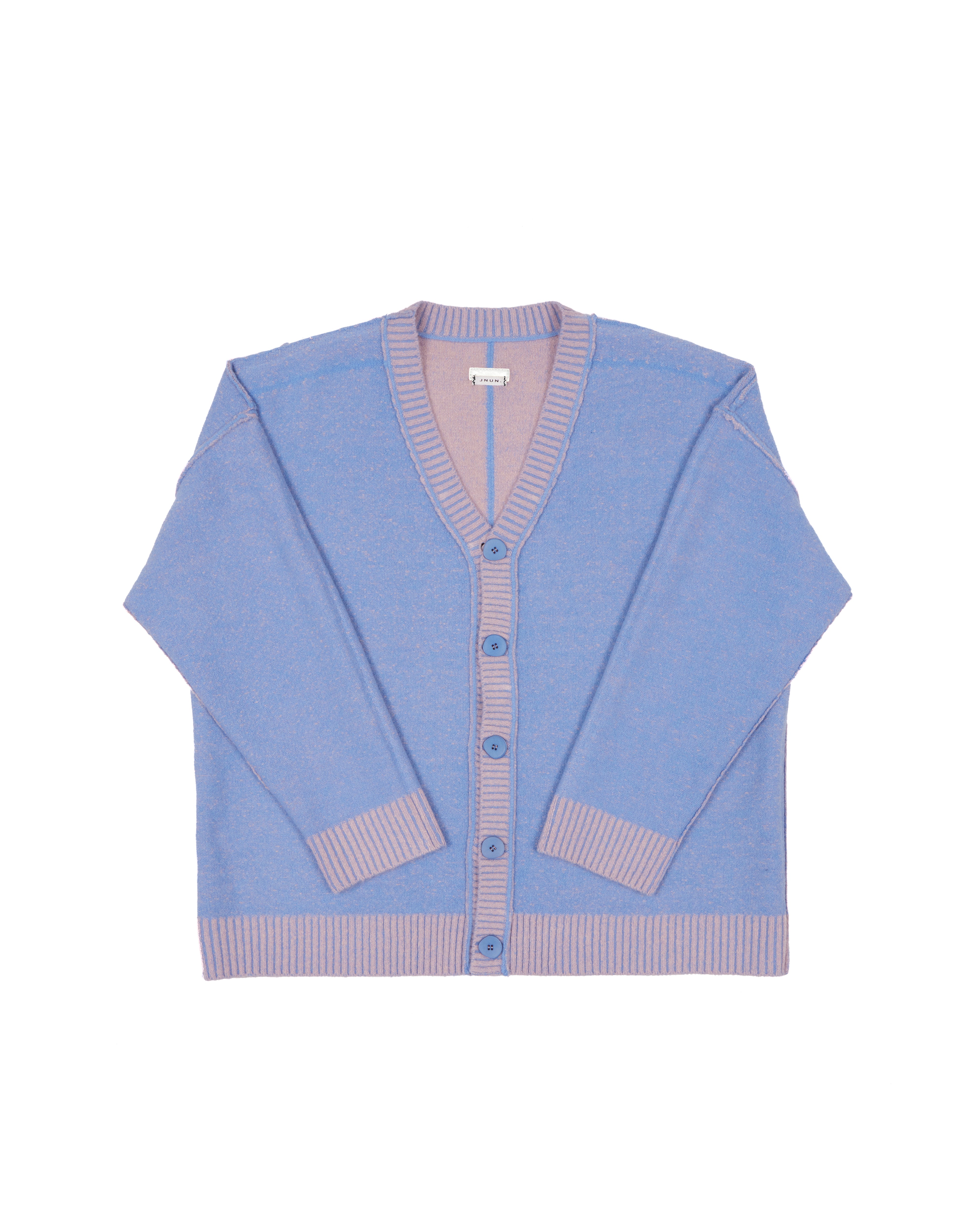 JNUN Bi-colour Reversible Cardigan