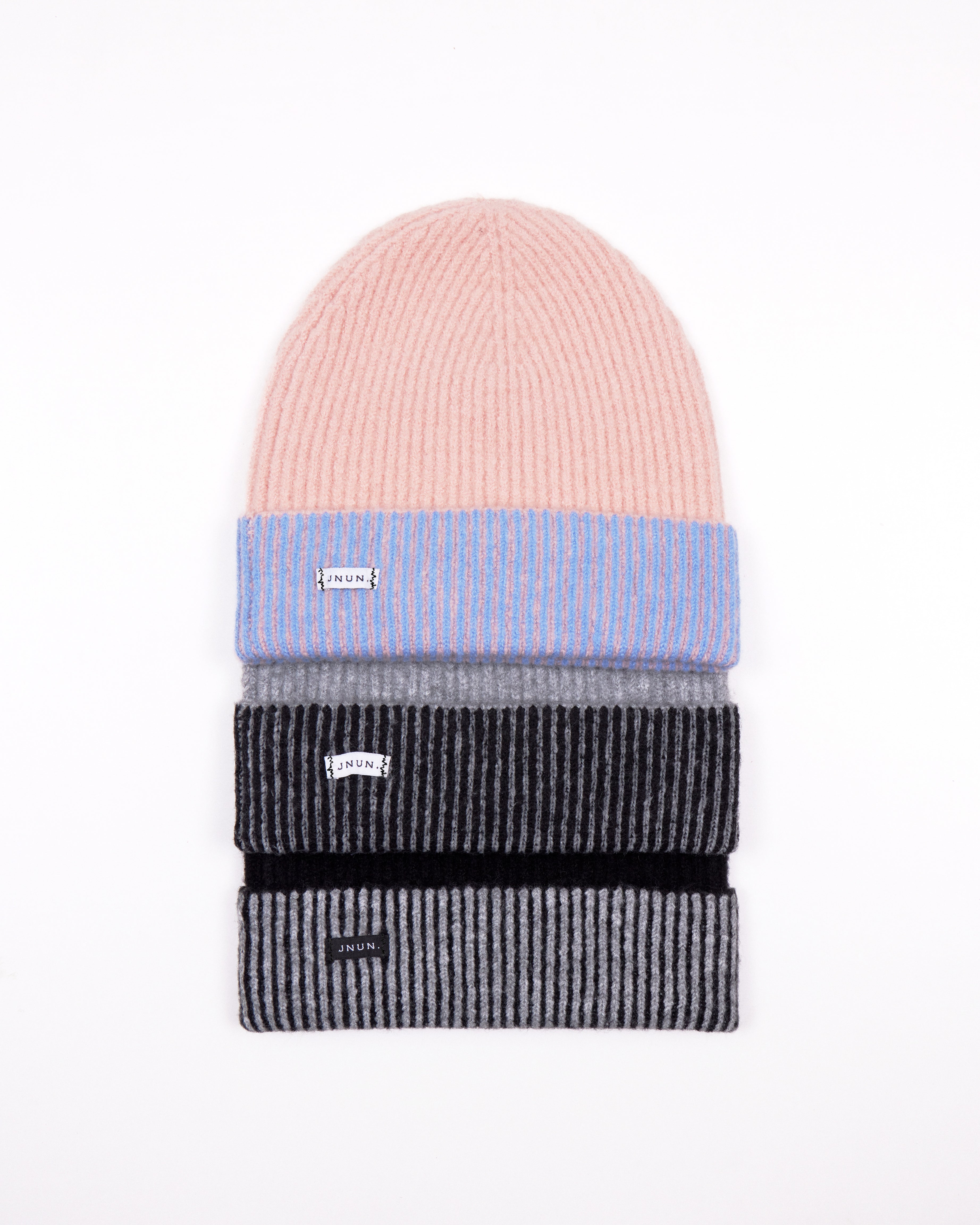 JNUN Bi-Colour Ribbed Beanie