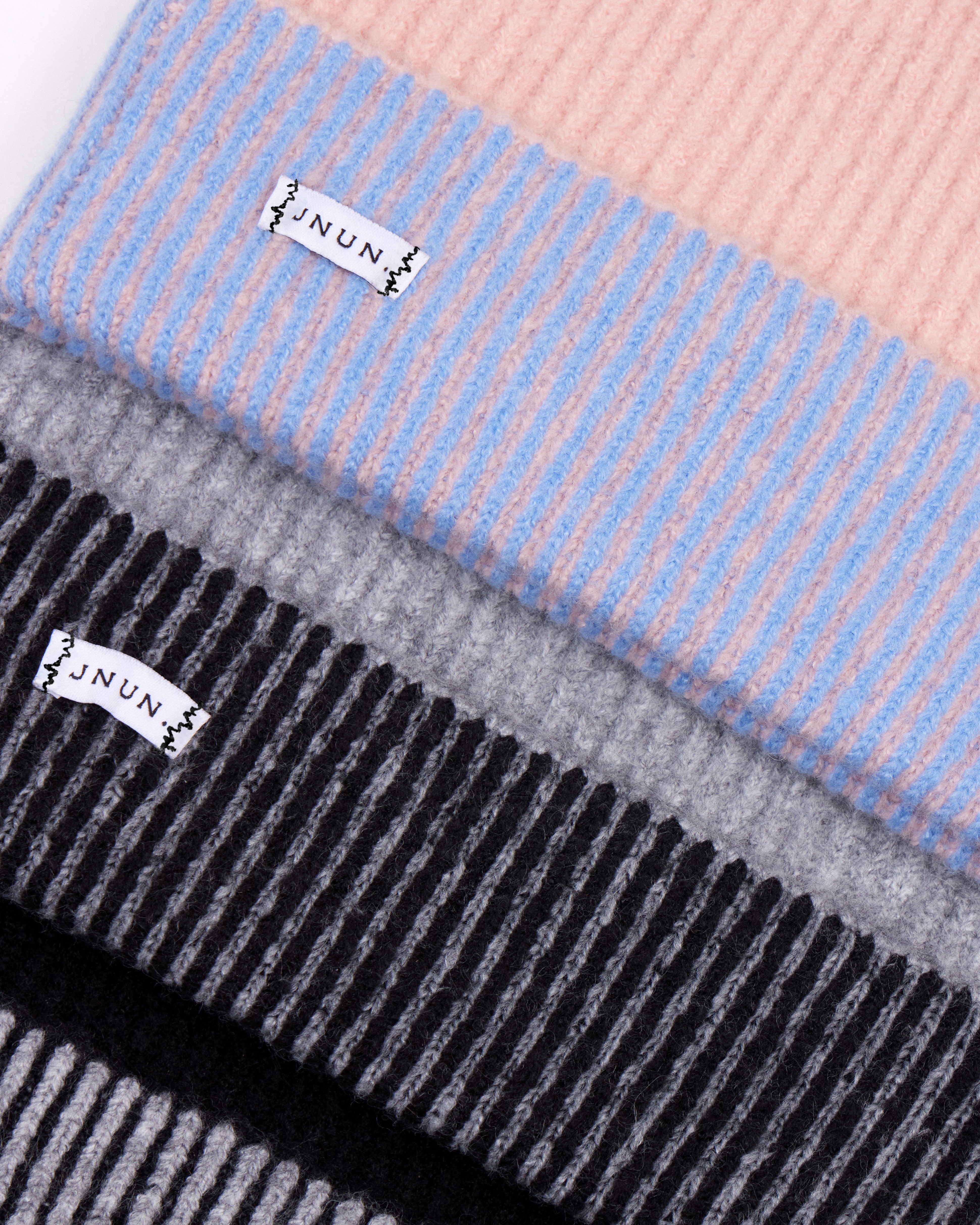 JNUN Bi-Colour Ribbed Beanie