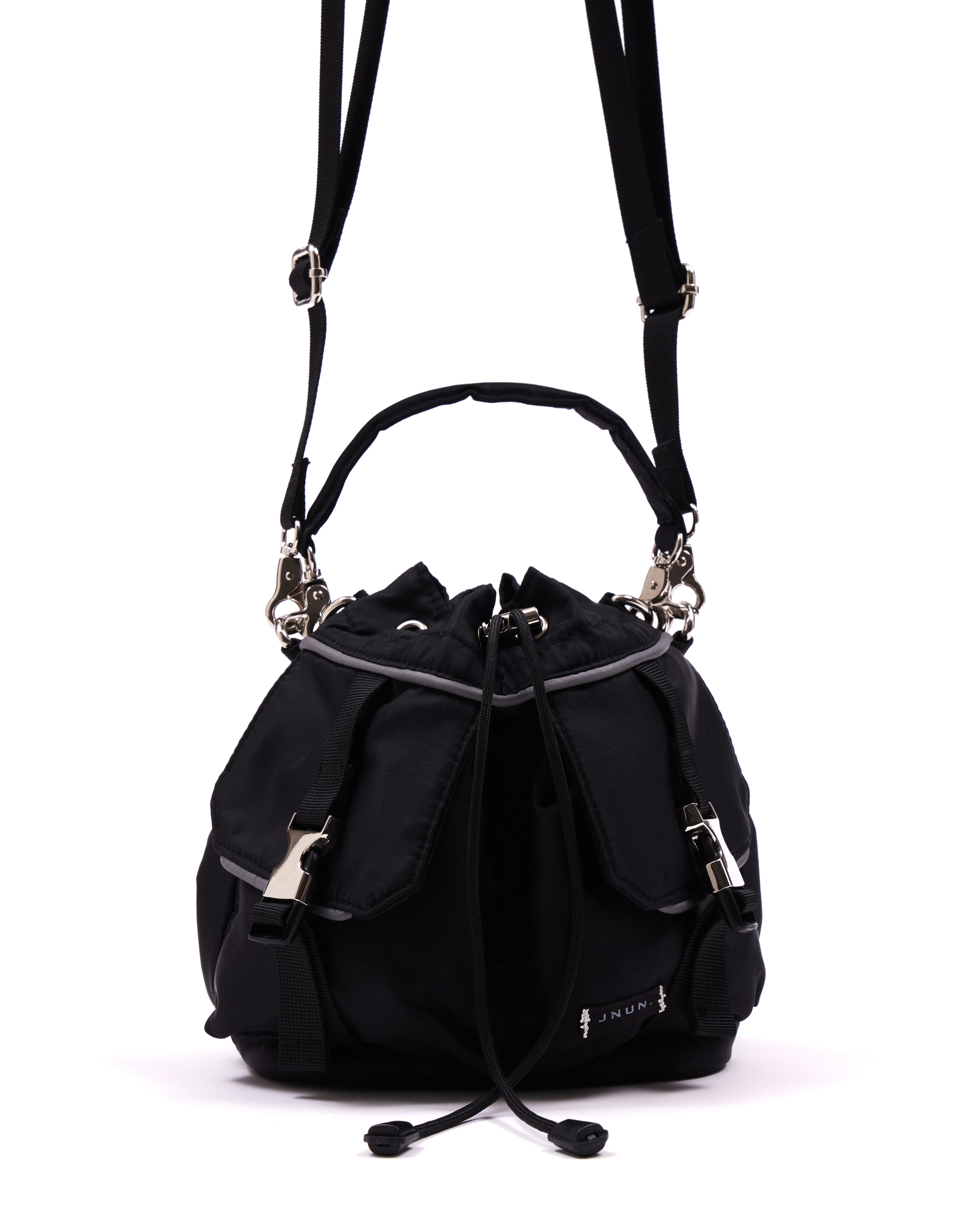 JNUN Contrast-Piping Bucket Bag