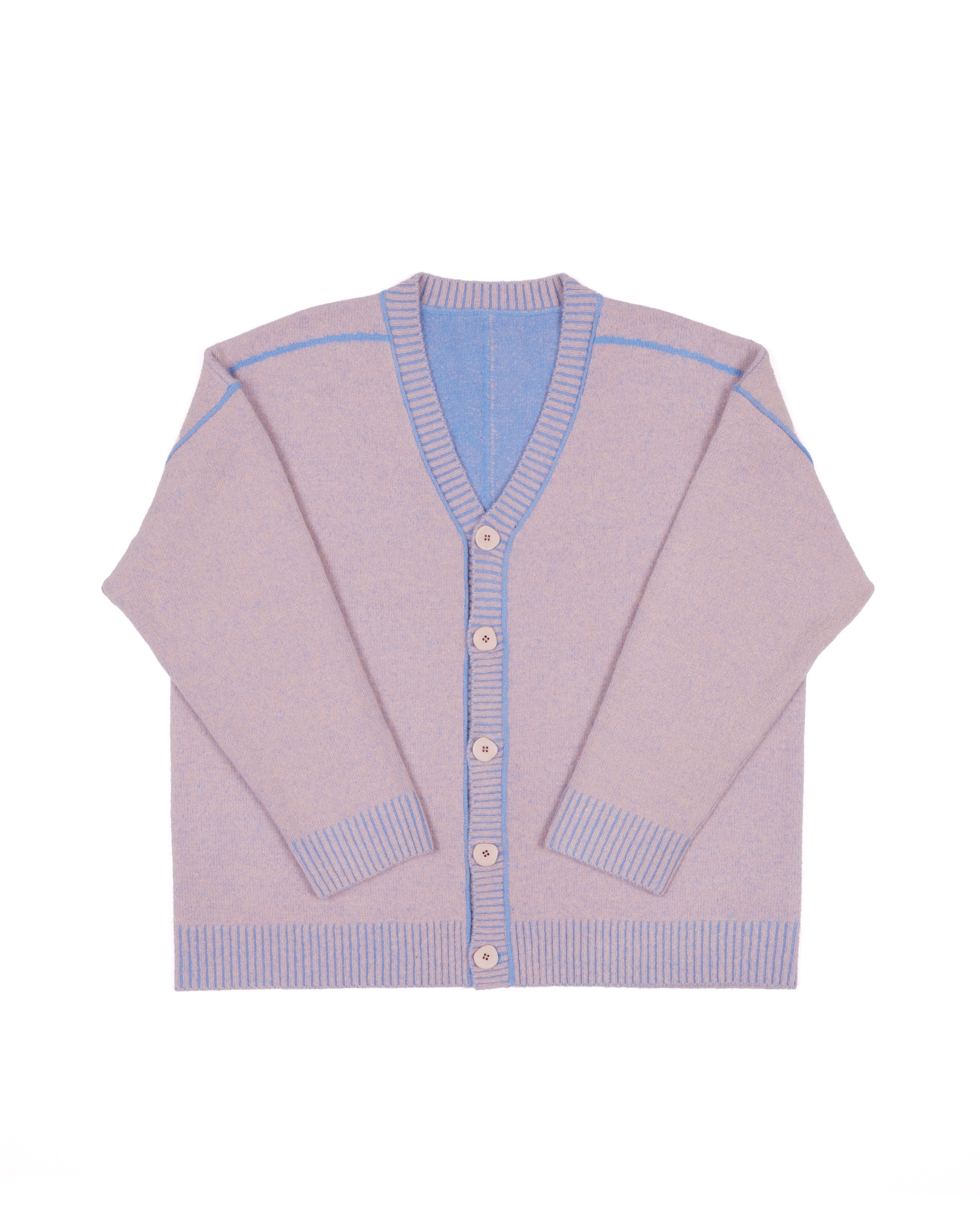 JNUN Bi-colour Reversible Cardigan