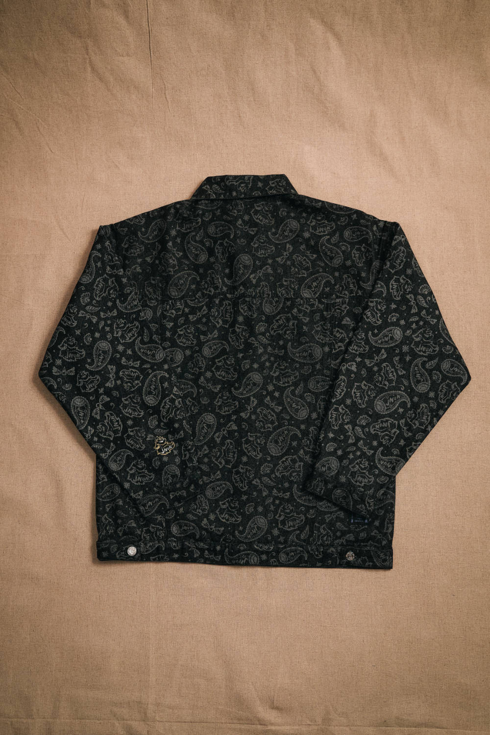 JNUN Black Printed Denim Jacket