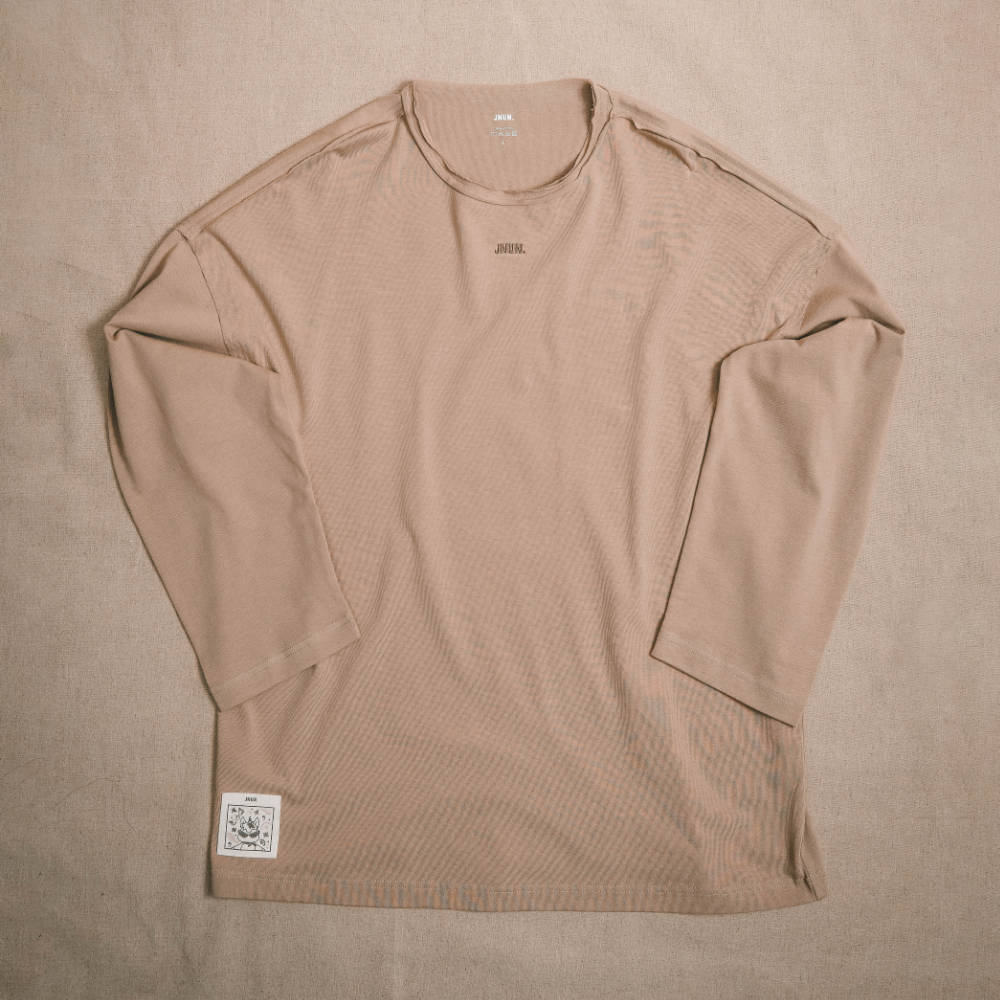 JNUN Long-Sleeve Raw Edges Tee